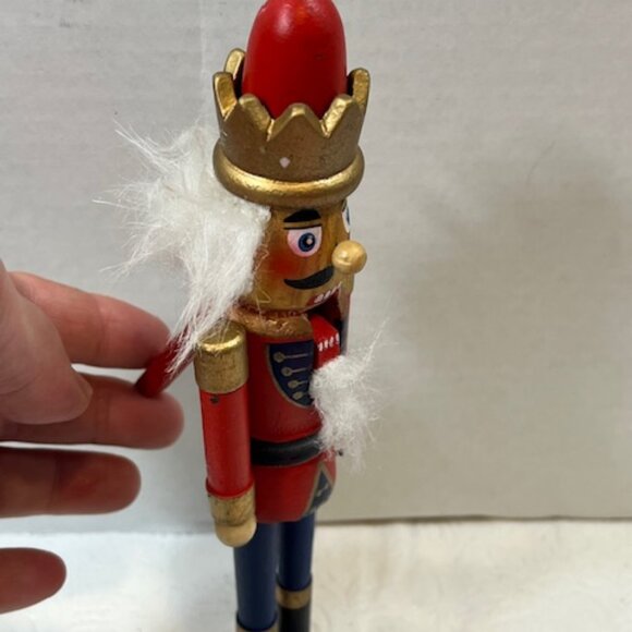 Christmas Wooden Table Nutcracker Style Decor Soldier Holiday 8.75"Tall - Picture 3 of 16